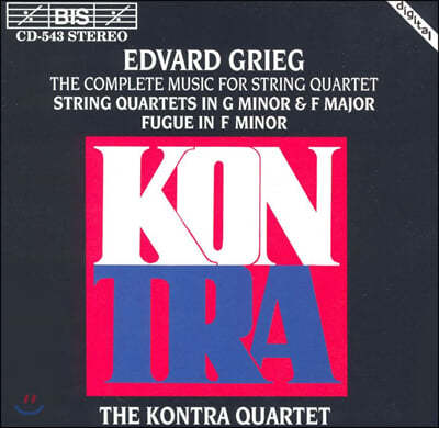 Kontra Quartet ׸:  4 (Grieg: Complete Music for String Quartet)