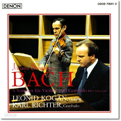 바흐 : 바이올린과 쳄발로를 위한 6개의 소나타 BWV.1014 / 1019