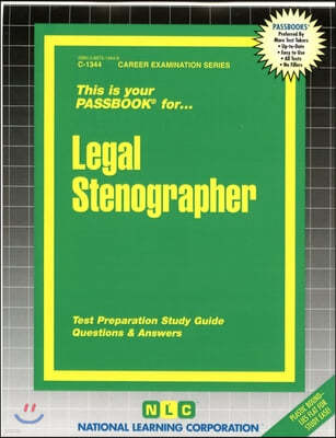 Legal Stenographer: Passbooks Study Guide
