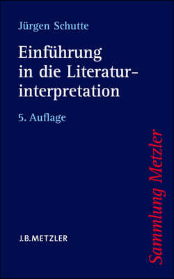 Einfuhrung in Die Literaturinterpretation