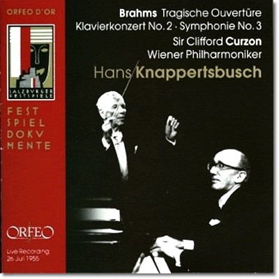 Hans Knappertsbusch / Clifford Curzon 브람스: 비극적 서곡, 피아노 협주곡 2번, 교향곡 3번 (Brahms: Symphony No. 3 & Piano Concerto No. 2)