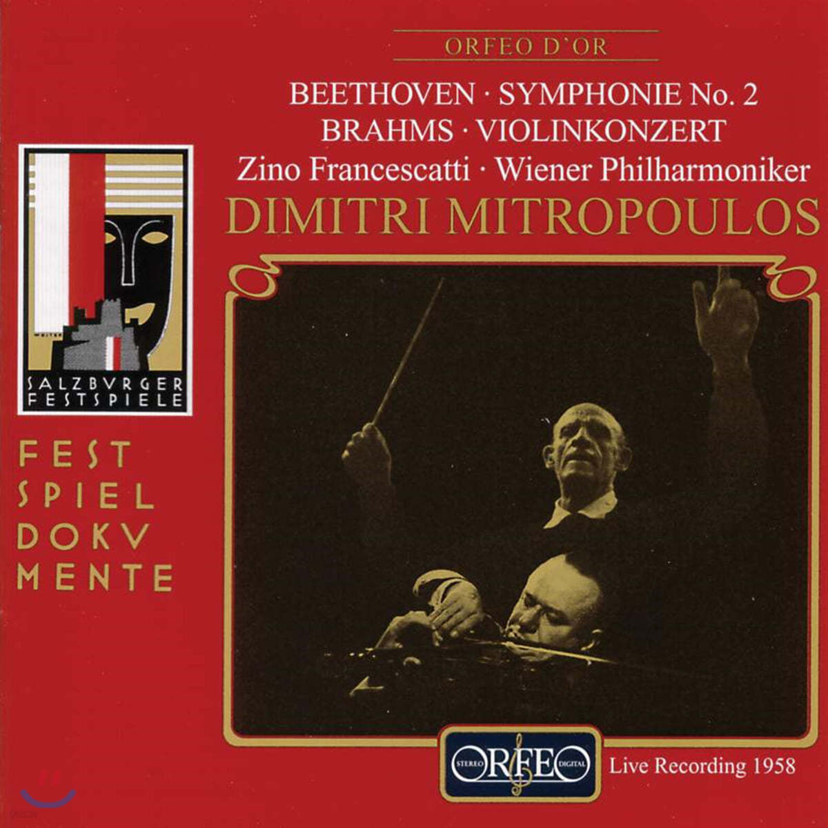Zino Francescatti 베토벤: 교향곡 2번 / 브람스: 바이올린 협주곡 Op.77