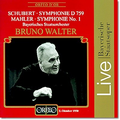 Bruno Walter Ʈ:  8 / :  1 (Schubert: Symphony D.759 / Mahler: Symphony Titan)