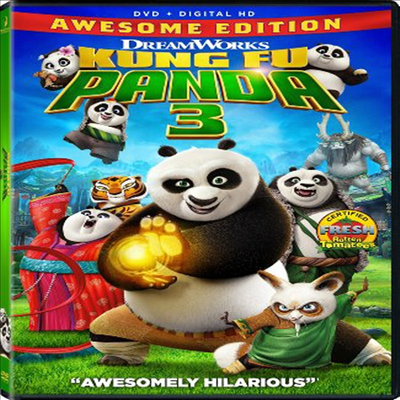 Kung Fu Panda 3 (ǪҴ3)(ڵ1)(ѱ۹ڸ)(DVD)
