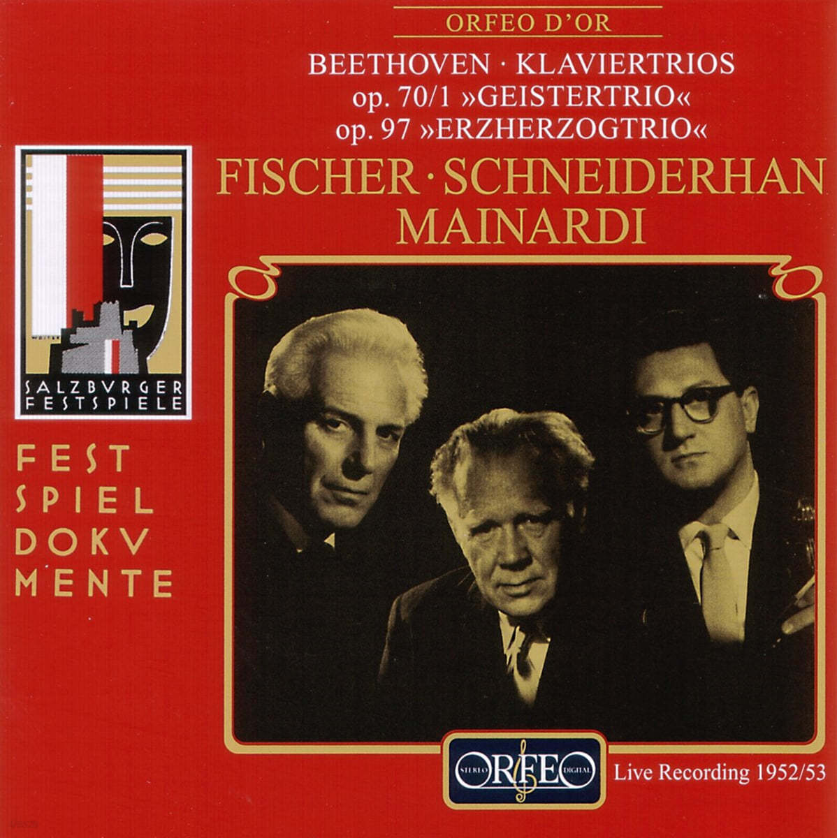 Edwin Fischer / Wolfgang Schneiderhan / Enrico Mainardi 베토벤: 피아노 삼중주 5, 7번 (Beethoven: Piano Trios Op.70/1, Op.97) 