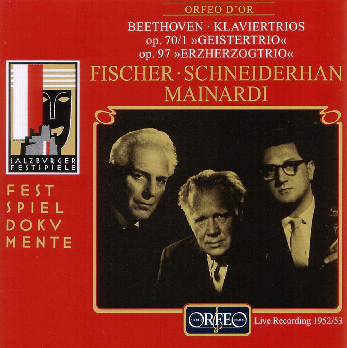 Edwin Fischer / Wolfgang Schneiderhan / Enrico Mainardi 베토벤: 피아노 삼중주 5, 7번 (Beethoven: Piano Trios Op.70/1, Op.97)