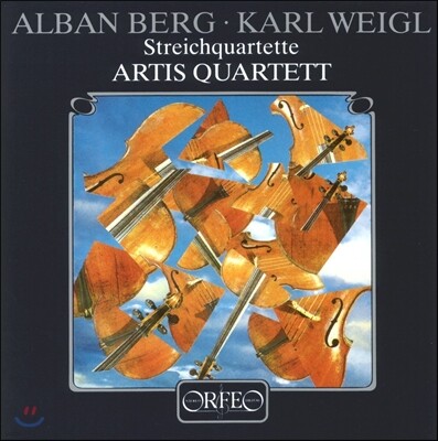 Alban Berg,Artis Quartett Wien,Karl Weigl — Artis Quartett 알반 베르크: 서정적 모음곡 / 카를 바이글: 현악 사중주 3번 (Alban Berg / Karl Weigl: String Quartets) 아르티스 콰르텟 앨범 커버