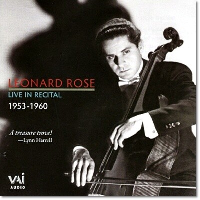 Leonid Hambro 레너드 로즈: 라이브 인 리사이틀 1953-1960 (Leonard Rose : Live In Recital)