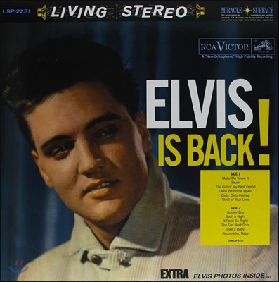 Elvis Presley — Elvis Is Back 앨범 커버