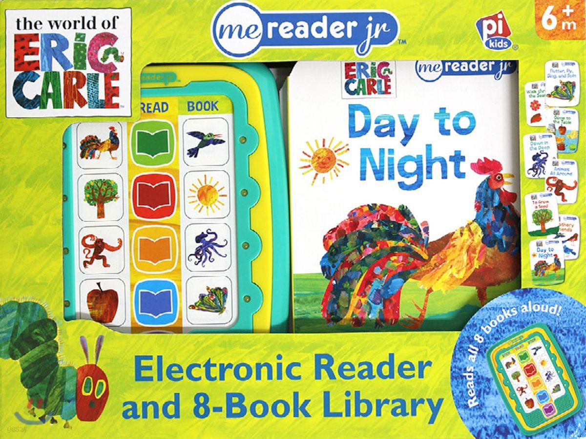 Me Reader Junior & 8 books Library : Eric Carle 에릭칼 미리더 주니어 사운드북