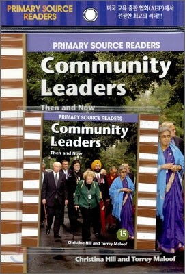 Primary Source Readers Level 1-15 : Community Leaders Then and Now (Book+CD)