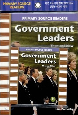 Primary Source Readers Level 1-16 : Government Leaders Then and Now (Book+CD)