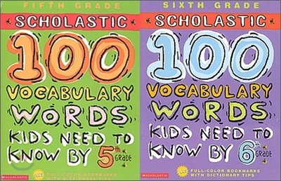 Scholastic 100 Vocabulary Words Kids Need To Know By 5th Grade + 6th Grade Ʈ
