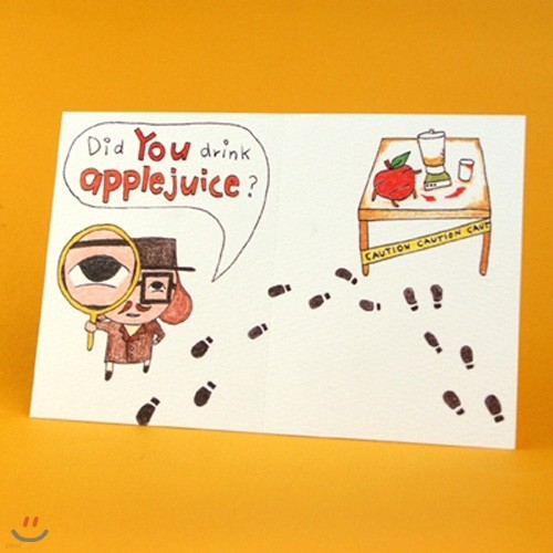 2in1card-Did you drink Apple juice?
