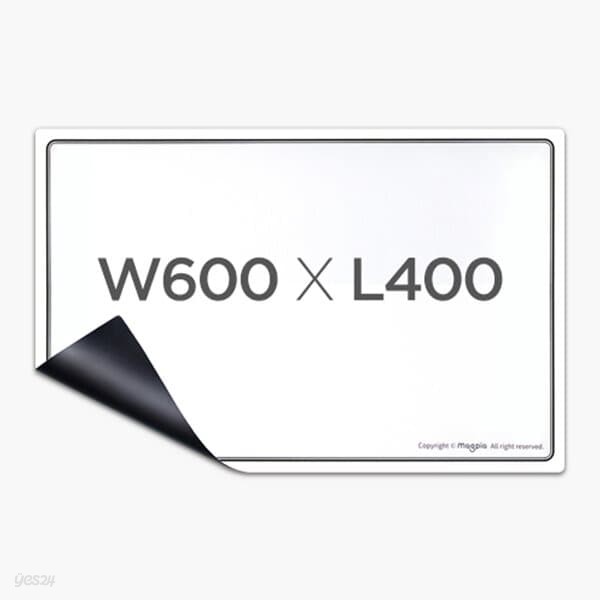 [마그피아] 고무자석 화이트보드 WB6040 메모보드