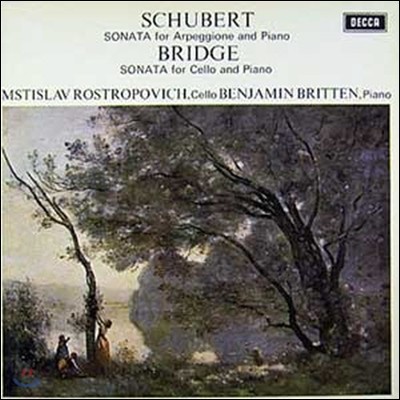 [중고] [LP] Mstislav Rostropovich, Benjamin Britten / Schubert : Arpeggione Sonata, Bridge : Sonata for Cello (sel0377)