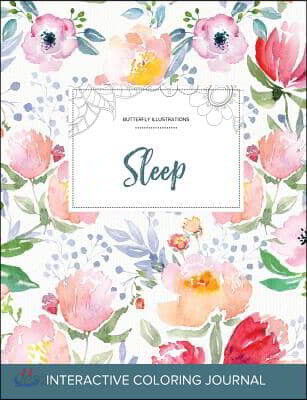 Adult Coloring Journal: Sleep (Butterfly Illustrations, La Fleur)