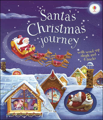 The Santa`s Christmas Journey with Wind-Up Sleigh