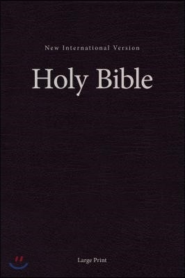 NIV, Pew and Worship Bible, Large Print, Hardcover, Black