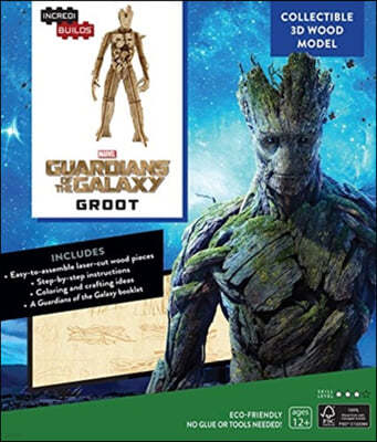 Incredibuilds: Marvel: Groot: Guardians of the Galaxy 3d Wood Model