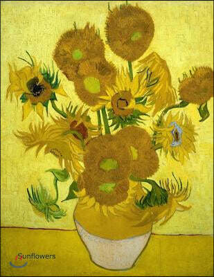 Sunflowers Journal / Notebook. Graph Paper / Grid Paper. 120 Pages, 1 CM Squar: Sunflowers by Vincent Van Gogh