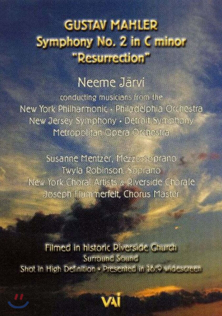 Neeme Jarvi 말러: 교향곡 2번 (Mahler: Symphony No. 2)