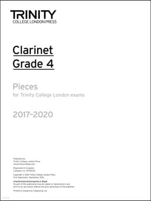 Clarinet Exam Pieces Grade 4 2017 2020 (Part Only)