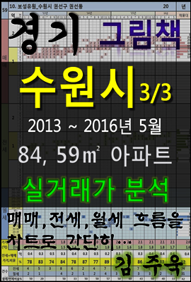 경기도 수원시 3/3 84,59㎡ 아파트 매매, 전세, 월세 실거래가 분석 (2013 ~ 2016.5월)