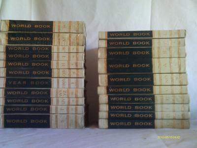 WORLD BOOK ENCYCLOPEDIA SET & 1965 YEAR BOOK