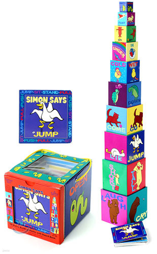 Simon Says Building Blocks & Board Book Set