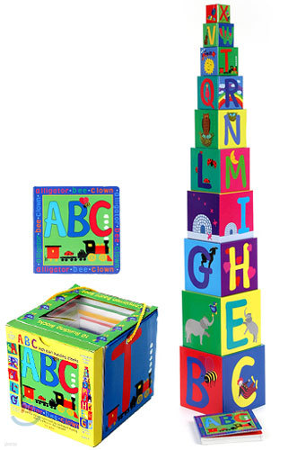ABC Building Blocks & Board Book Set