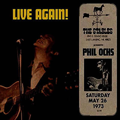 Phil Ochs — Live Lansing Michigan 앨범 커버