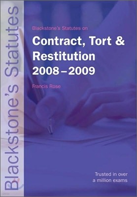 Statutes On Contract, Tort And Restitution 2008-2009, 19/E