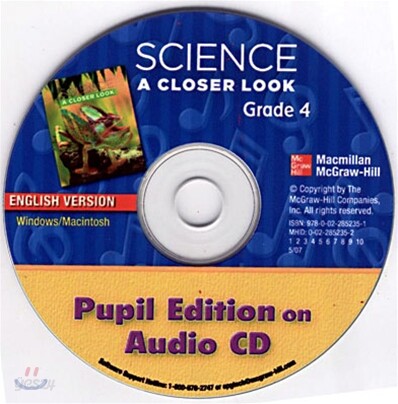 Science A Closer Look Grade 4 Student Edition : Audio CD (2008)