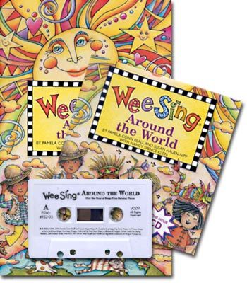 Wee Sing Around the World (Book+CD+Tape)