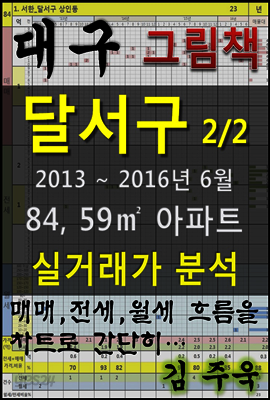 대구 달서구 84,59㎡ 아파트 2/2 매매, 전세, 월세 실거래가 분석 (2013 ~ 2016.6월)