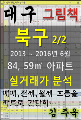 대구 북구 2/2 84,59㎡ 아파트 매매, 전세, 월세 실거래가 분석 (2013 ~ 2016.6월)