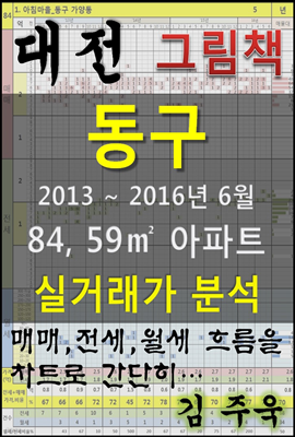 대전 동구 84,59㎡ 아파트 매매, 전세, 월세 실거래가 분석 (2013 ~ 2016.6월)