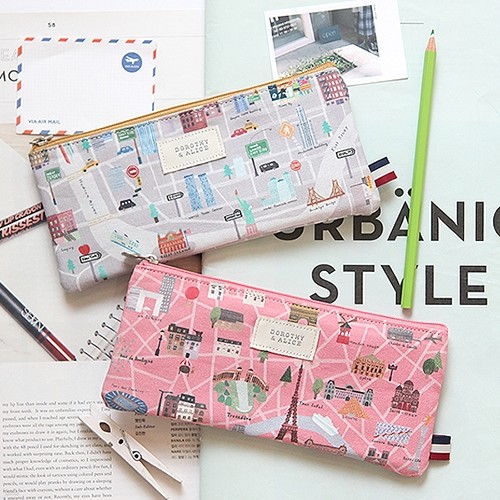 DOROTHY & ALICE LINNEN PENCIL POUCH