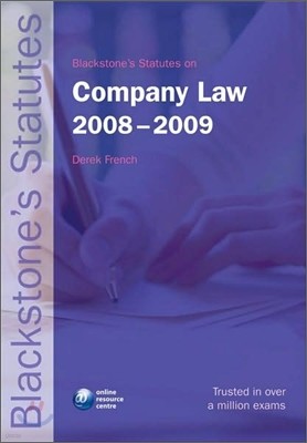 Blackstone's Statutes on Company Law 2008-2009, 12/E