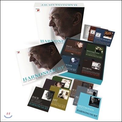 Nikolaus Harnoncourt ݶ콺 Ƹ Ҵ ڵ  61CD+3DVD ڽƮ (The Complete Sony Recordings)