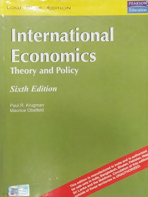 INTERNATIONAL ECONOMICS THEORY AND POLICY 6TH EDITION