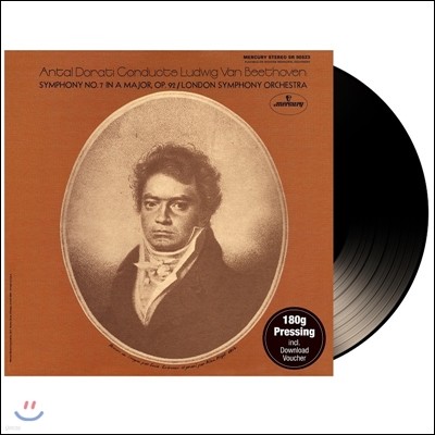 Antal Dorati, London Symphony Orchestra, Ludwig van Beethoven — Antal Dorati 베토벤: 교향곡 7번 - 안탈 도라티, 런던 심포니 오케스트라 (Beethoven: Symphony No.7 Op.92) 앨범 커버