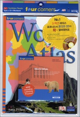 Four Corners Fluent #42 : World Atlas (Book+CD+Workbook)