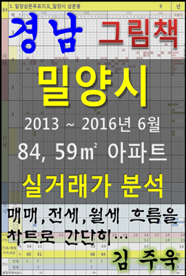 경남 밀양시 84,59㎡ 아파트 매매, 전세, 월세 실거래가 분석 (2013 ~ 2016.6월)