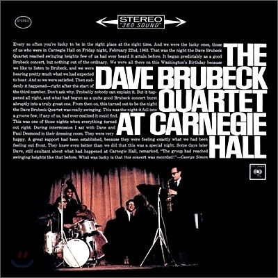Dave Brubeck Quartet at Carnegie Hall ̺ 纤 ⸣ 1963 īױȦ ̺