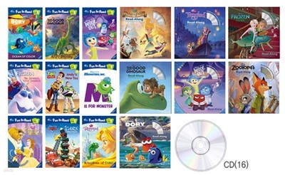 [16종] Disney Fun To Read 1단계 9종 (Book+CD) + Read Along 7종 (Book+CD)