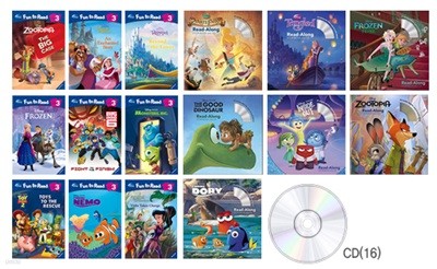 [16종] Disney Fun To Read 3단계 9종 (Book+CD) + Read Along 7종 (Book+CD)