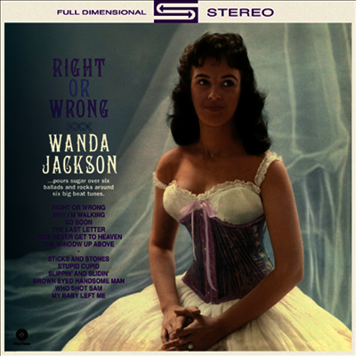 Wanda Jackson — Right Or Wrong (Remastered)(Limited Edition)(Free MP3 Download) 앨범 커버