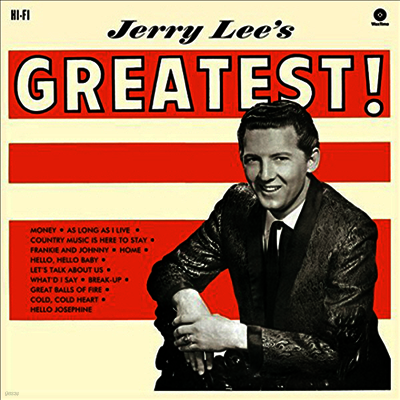 Jerry Lee Lewis — Jerry Lee's Greatest! (Remastered)(Limited Edition)(Collector's Edition)(Free MP3 Download) 앨범 커버